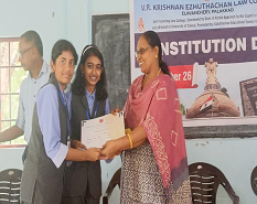 Third prize winners of Quiz on Indian Constitution